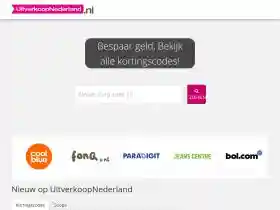 Uitverkoop Nederland Kortingscode 